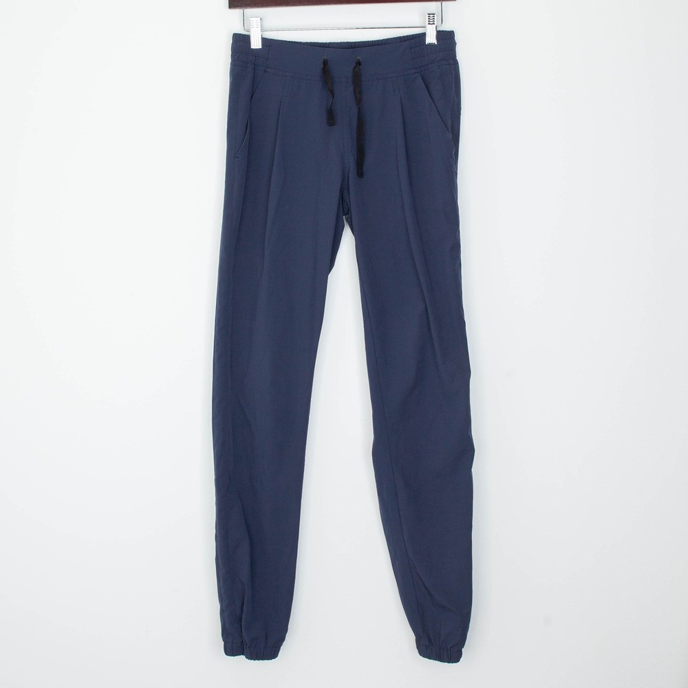 Backcountry Womens‎ Navy Blue Jogger Pants Drawstring Waist Casual Athleisure XS